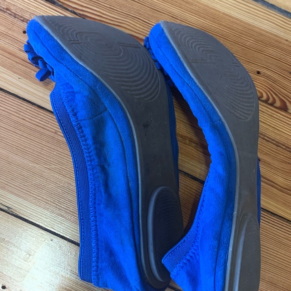 Blue Suede Women’s Ballet Flats - Picture 4 of 9